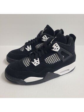 NEW Nike Air Jordan 4 Retro White Thunder GS Shoes FQ8213-001 Size 7Y Youth